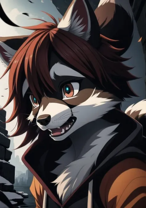 (fluffy anthro furry), (detailed eyes, detailed mouth), athletic,(raccoon), pectoral focus, hair up, eye reflection, male, sfw, hoodie, suspender skirt, Gamercore, exhausted, mad, aroused, wet, detailed background
<lora:add_detail:1>, e621, highly detailed, sharply drawn, masterpiece, best quality, absurdres, cinematic lighting, caustics, subsurface scattering, bloom, anime style, A1 pictures style