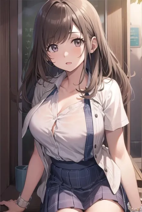 koganetsukioka, <lora:koganetsukioka-lora-nochekaiser:1>,
kogane tsukioka, (brown eyes:1.5), brown hair, hair tie, ponytail,
BREAK bare legs, blue skirt, collarbone, collared shirt, miniskirt, shirt, short sleeves, skirt, tented shirt, tied shirt, tight clothes, tight shirt, white shirt, wing collar,
BREAK looking at viewer,
BREAK outdoors,
BREAK <lyco:GoodHands-beta2:1>, (masterpiece:1.2), best quality, high resolution, unity 8k wallpaper, (illustration:0.8), (beautiful detailed eyes:1.6), extremely detailed face, perfect lighting, extremely detailed CG, (perfect hands, perfect anatomy),