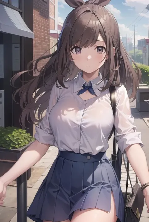 koganetsukioka, <lora:koganetsukioka-lora-nochekaiser:1>,
kogane tsukioka, (brown eyes:1.5), brown hair, hair tie, ponytail,
BREAK bare legs, blue skirt, collarbone, collared shirt, miniskirt, shirt, short sleeves, skirt, tented shirt, tied shirt, tight clothes, tight shirt, white shirt, wing collar,
BREAK looking at viewer,
BREAK outdoors,
BREAK <lyco:GoodHands-beta2:1>, (masterpiece:1.2), best quality, high resolution, unity 8k wallpaper, (illustration:0.8), (beautiful detailed eyes:1.6), extremely detailed face, perfect lighting, extremely detailed CG, (perfect hands, perfect anatomy),