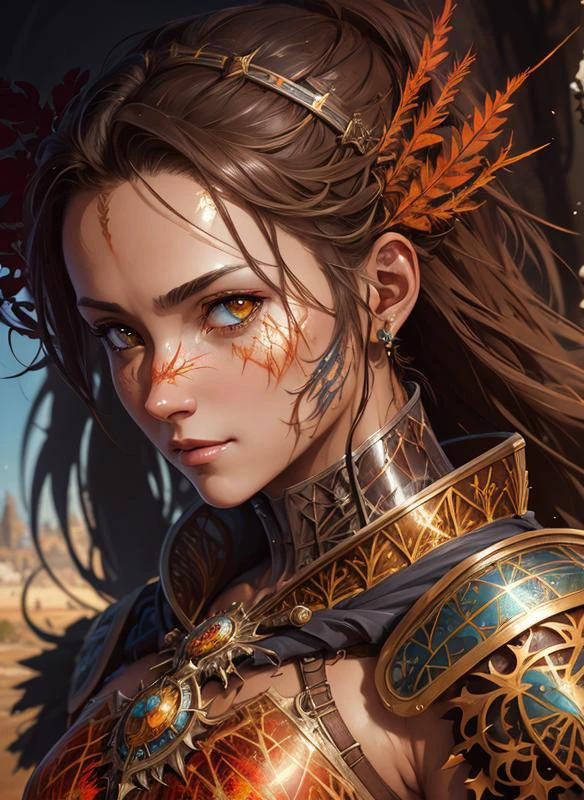 highres, Antonio Moro, best quality, medieval armor, by cyril rolando, concept art, reflections, composition, physically-based rendering, ((art by carne griffiths and peter kemp and anatoly metlan)), trending on CGSociety, perfect face,