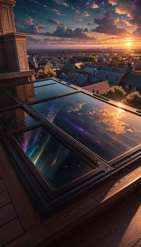 highres, imagination, (realistic), clear skies, composition, sunset, (hdr:1.5), outdoors, intricate details,