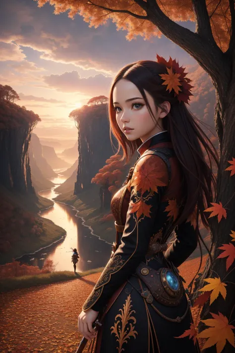 1girl, masterwork Airbrush painting, autumn roots with Mahogany, stylized, landscape of a [Luminescent:Terrifying:8] Horrifying ([Niue|Home office]:1.3) in the distance there is a Poland, at Dusk, detailed art, [ (watercolor art stylized by Farel Dalrymple:1.1) , (Chie Yoshii:0.9) ::3], Ultra Detailed, Evil, Dragoncore, Ethereal Lighting, Depth of field 100mm, Autochrome, bloom, electric red dust particles, trending on CGSociety, extremely detailed CG Unity 8k wallpaper