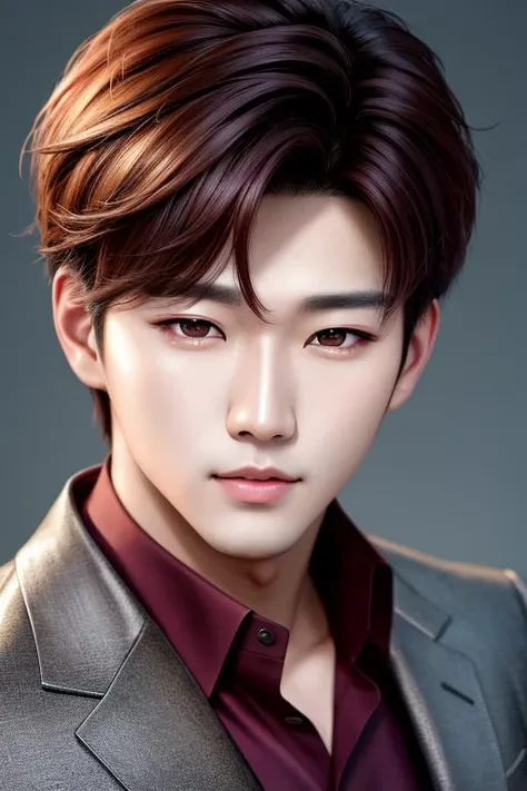 a hansome kpop man closeup, (masterpiece), (portrait), (raw photo), (extremely detailed CG unity 8k wallpaper) Intricate, Sharp focus, dramatic, photorealistic art