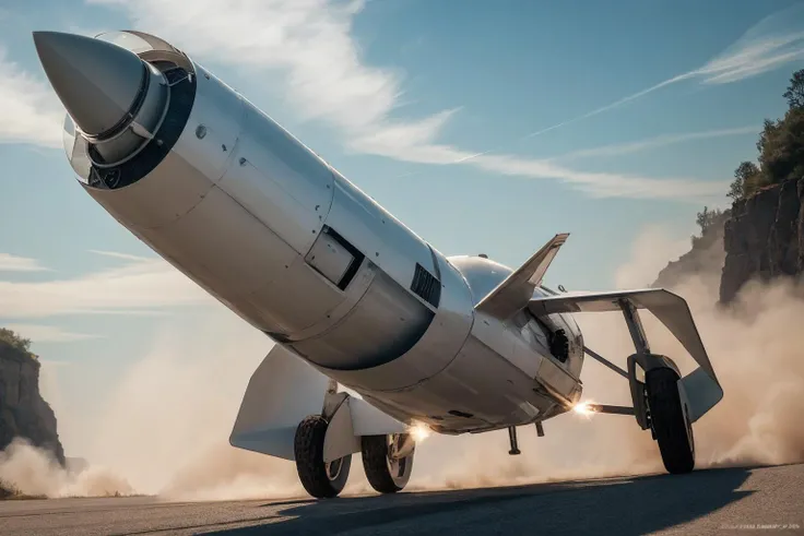 realistic photo of ftkr, rocket powered, turbine engine, ducts and hoses, realistic, (masterpiece:1.1), (best quality:1.1), beautiful, (intricate details), unity 8k wallpaper, ultra detailed, aesthetic, perfect lighting, <lora:Loha_FutkarV2:0.35>