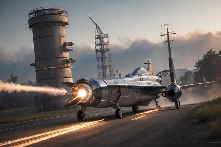 realistic photo of ftkr, rocket powered, turbine engine, ducts and hoses, realistic, (masterpiece:1.1), (best quality:1.1), beautiful, (intricate details), unity 8k wallpaper, ultra detailed, aesthetic, perfect lighting,  <lora:Loha_FutkarV2:0.25>