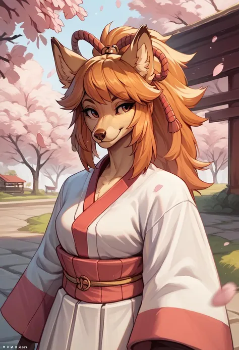 score_9, score_8_up, score_7_up, score_6_up, score_5_up, score_4_up, rating_safe, source_furry,
(ceroba), fox ears, female, solo, kimono, japanese clothes, boots,
smile,
upper body shot, (outdoors, cherry blossom), <lora:ceroba:1> <lora:PDXL_artist_tags_v2_big:1>