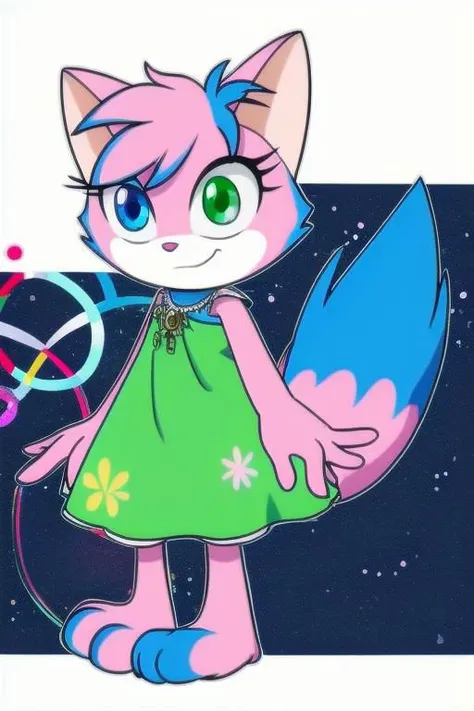 alphalexa, furry, islandress, (green eyes, blue eyes, heterochromia)