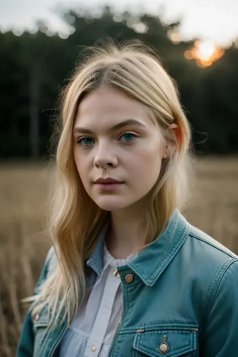 1 girl, 17years, blonde, Wavy hair, Icelandic, bright skin, Blue eyes, high, slim, in Iceland in nature, freckles, looks at the viewer, high quality, Dressed in a blue shirt and jeans