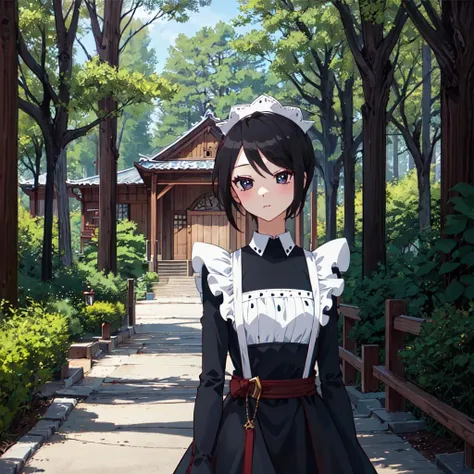 masterpiece, best quality, ultra detailed, 1girl, <lora:mori:1>, 1mori, (forest:1.2)
