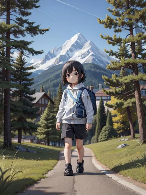 (((picture-perfect))) (-sized cin background, nature, 1girl, solo, full body)