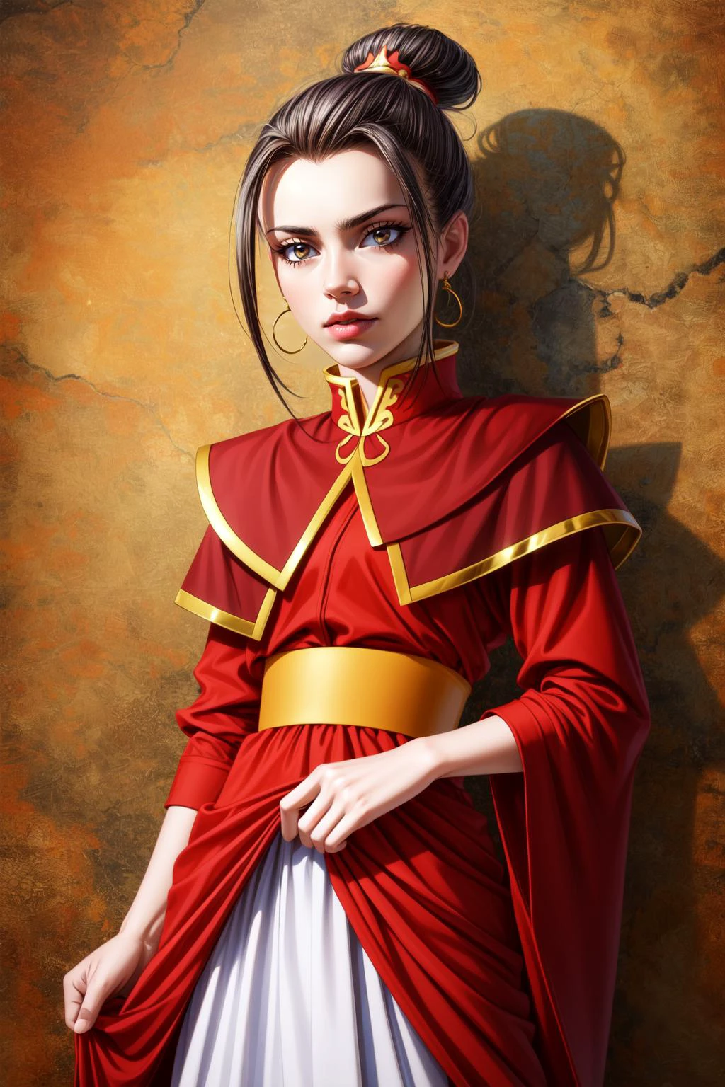 (masterpiece, best quality), intricate details,
<lora:Azula:0.8> Azula, 1girl, solo, <lora:add_detail:0.6> <lora:more_details:0.4>