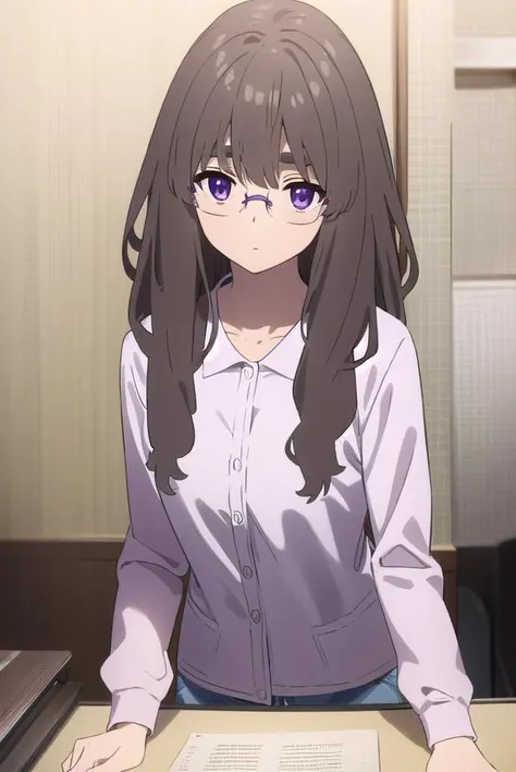 akaneaioi, <lora:akane aioi movie-lora-nochekaiser:1>,
akane aioi, long hair, brown hair, purple eyes, red eyes, glasses, thick eyebrows,
BREAK dress, white dress, cardigan, orange cardigan,
BREAK indoors,
BREAK looking at viewer, (cowboy shot:1.5),
BREAK <lyco:GoodHands-beta2:1>, (masterpiece:1.2), best quality, high resolution, unity 8k wallpaper, (illustration:0.8), (beautiful detailed eyes:1.6), extremely detailed face, perfect lighting, extremely detailed CG, (perfect hands, perfect anatomy),