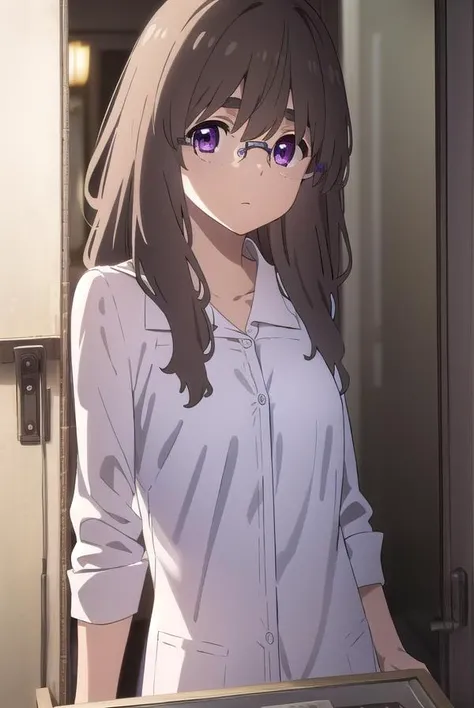 akaneaioi, <lora:akane aioi movie-lora-nochekaiser:1>,
akane aioi, long hair, brown hair, purple eyes, red eyes, glasses, thick eyebrows,
BREAK dress, white dress, cardigan, orange cardigan,
BREAK indoors,
BREAK looking at viewer, (cowboy shot:1.5),
BREAK <lyco:GoodHands-beta2:1>, (masterpiece:1.2), best quality, high resolution, unity 8k wallpaper, (illustration:0.8), (beautiful detailed eyes:1.6), extremely detailed face, perfect lighting, extremely detailed CG, (perfect hands, perfect anatomy),