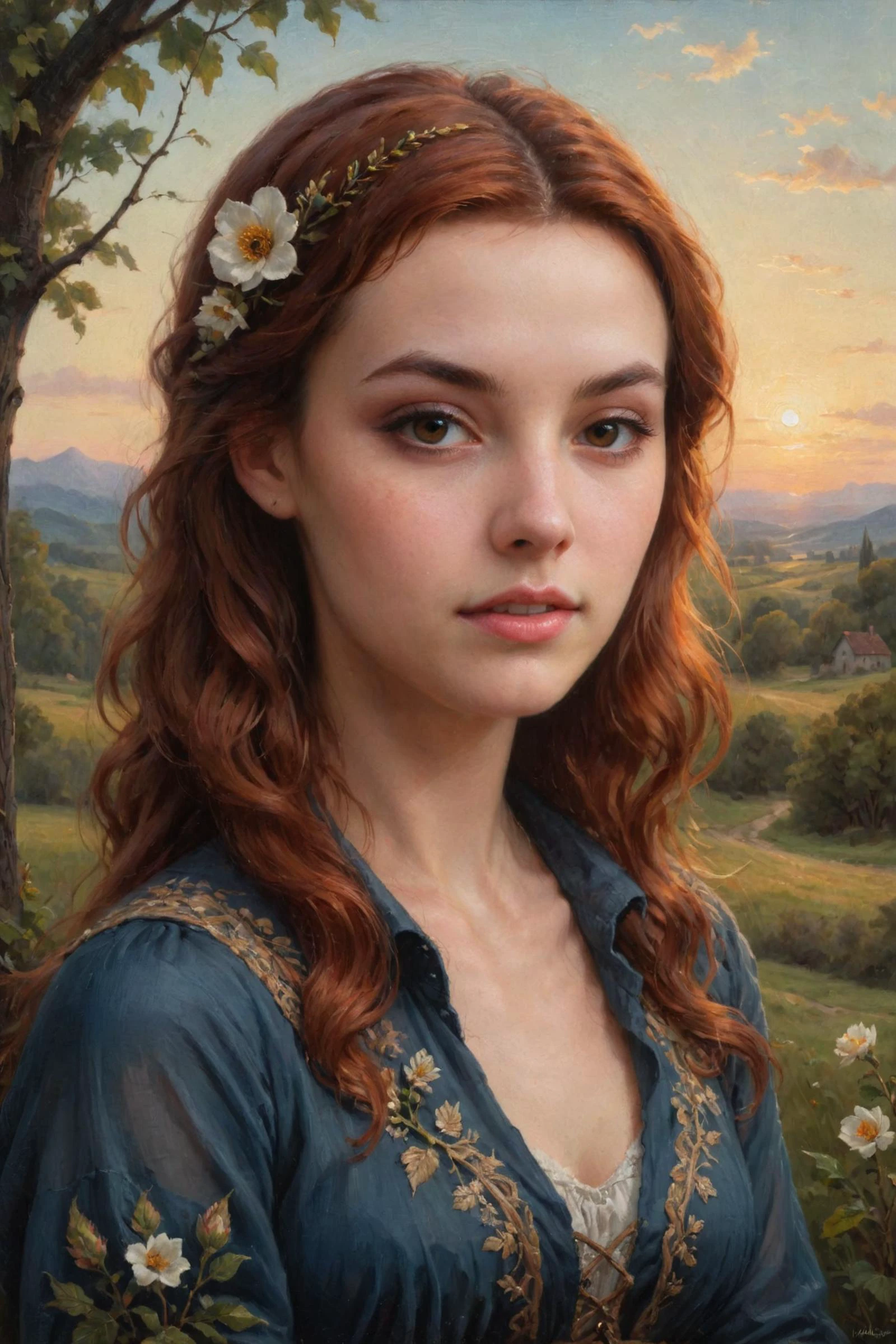 by Christophe Vacher and Mab Graves in the style of Vincent Di Fate , adorable 18 year old woman , oil painting <lora:oil_painting_classipeint:0.60> <lora:more_art:0.35> <lora:midjourney:-0.15> <lora:RMSDXL_Enhance:0.50> <lora:RMSDXL_Creative:0.50> <lora:RMSDXL_Photo:0.50> <lora:RMSDXL_Darkness_Cinema:0.50> <lora:clothing_slider:2.00> <lora:great_lighting:1.25> <lora:aesthetic:1.25> <lora:photorealistic_portrait:1.25> <lora:looking_at_viewer:0.75> <lora:attractive:0.75> <lora:XDetail_heavy:0.50> <lora:perfect_eyes:0.15> <lora:perfect_hands:0.15> <lora:dpo:0.25>