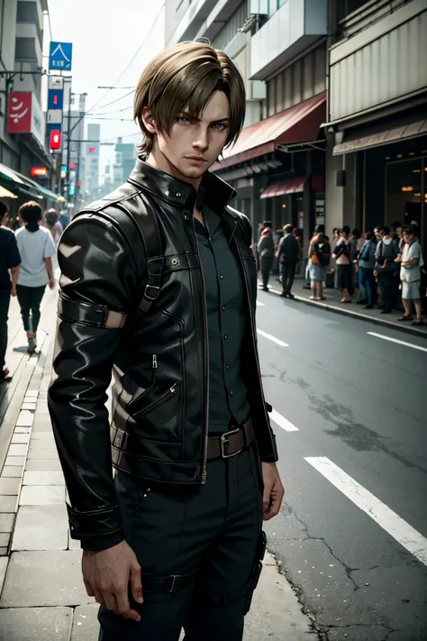 ((ultra detailed, masterpiece, absurdres))
<lora:RE6Leon:0.8>
RE6Leon, 1boy, brown hair, looking at viewer, on the streets of futuristic Tokyo