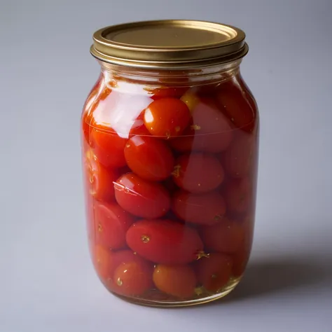 jar of pickled tomatoes