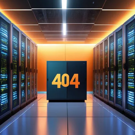 <lora:404FFusionV2:1> 404, text 404, logo 404, Civitai404, ffusion404, error 404 in a server room, error, digital errors, background is data server room, 40k, 4 0 k, bottom angle, supercomputer, 4 2 0 0 k, data center, 4 8 0 p, robot in data center, room full of computers, robot in a server room, 6 4 0 . Dreamlike, mysterious, provocative, symbolic, intricate, detailed