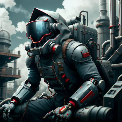NESStyle (style-rustmagic:0.8), (steampunk cyborg:0.8), portrait, (bloody wounds:0.7), looking up, solo, (full body:0.6), detailed background, (<lora:PastTech:0.6>,  transparent, plasttech theme:1.1) evil smile, dynamic pose, bright clouds tinkerer, floating gears, White leather vest with straps, techwear, hood, goggles, contraption, steampunk castle in background,     technology, furnace, oil,  screen, buttons,  rivets,    flames , <lora:NESStyle:1>, (Masterpiece:1.3) (best quality:1.2) (high quality:1.1)
