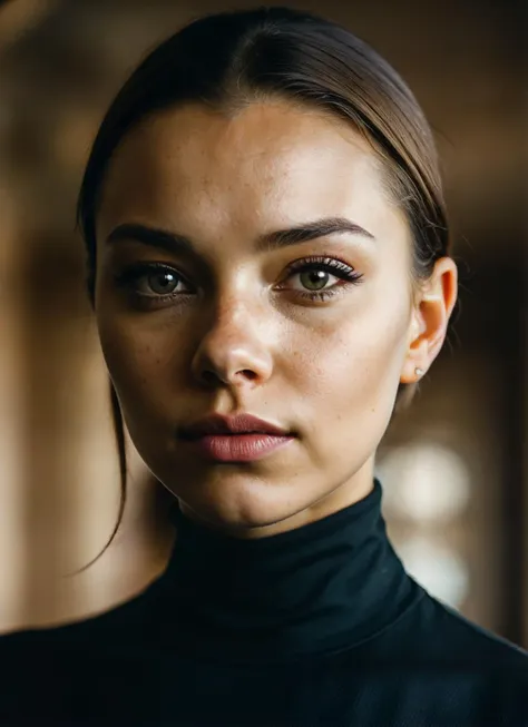 A stunning intricate full color portrait of (sks woman:1), wearing a black turtleneck, epic character composition, by ilya kuvshinov, alessio albi, nina masic, sharp focus, natural lighting, subsurface scattering, f2, 35mm, film grain, <lora:lora_jessicaparker_v1_from_v1_160:1>