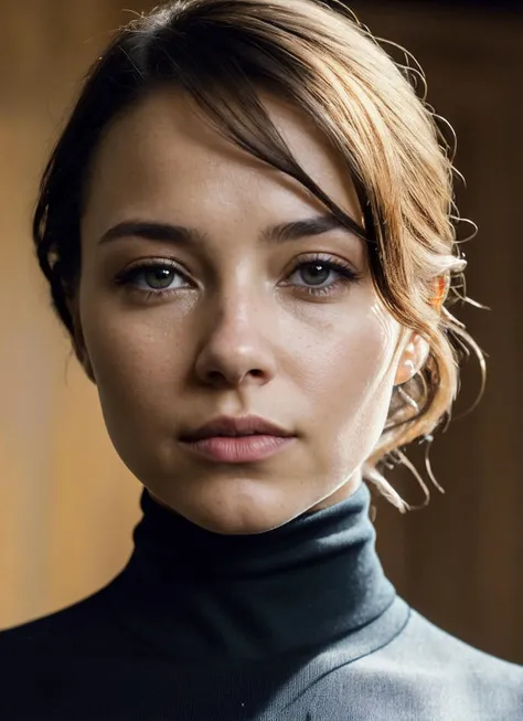 A stunning intricate full color portrait of (sks woman:1), wearing a black turtleneck, epic character composition, by ilya kuvshinov, alessio albi, nina masic, sharp focus, natural lighting, subsurface scattering, f2, 35mm, film grain, <lora:lora_jessicaparker_v1_from_v1_160:1>