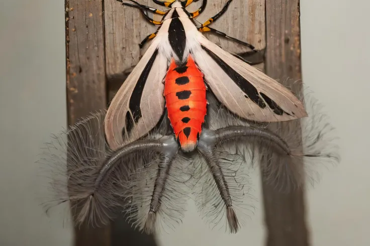 (masterpiece, best quality:1.2), ultra-detailed, (forest:1.5) EdobCreatonotosGangis moth, (realistic:1.5), <lora:EdobCreatonotosGangis_v1.2:0.8>