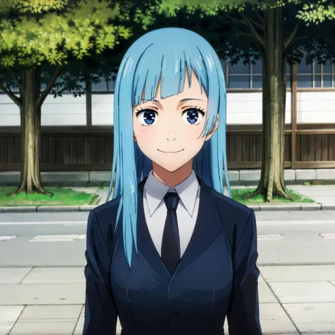 masterpiece,high quality,solo,outdoors,
<lora:KasumiMiwa003:0.7>,looking at viewer,smile,
KasumiMiwa,1girl,
black suit,necktie,