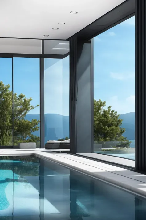 (masterpiece),(high quality), best quality, real,(realistic), super detailed, (full detail),(4k),8k,pool, window, no humans, scenery, indoors,<lora:XSArchi_131:0.7>