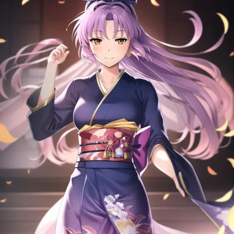 adult renne, wearing an elegant kimono, masterpiece, best quality, extremely detailed CG unity 8k wallpaper