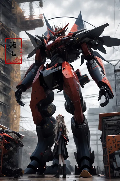Mecha(dramatic, gritty, intense:1.4),masterpiece, best quality, 32k uhd, insane details, intricate details, hyperdetailed, hyper quality, high detail, ultra detailed, Masterpiece, super vista,
Epic CG masterpiece, Asuka Langley Soryu,hdr,dtm, full ha, in the style of mecha anime, like a god The dancing long knife charging forward battlefield, the burst meteor, the fierce battle of fighting with his life, 8K, ultra detailed graphic tension, dynamic poses, stunning colors, 3D rendering, surrealism, cinematic lighting effects, realism, 00 renderer, super realistic, full - body photos, super vista, super wide Angle, HD
Factory, machinery, luminescence, light pollution, cyberpunk
1girl, solo,(masterpiece), (best quality), mecha,battle, glowing, night,  science_fiction, signat,(Armor rusted:1.2)(At night:1.1),(white hair:1.1)(Optical wing deployment:1.5),
(Light pollution, laser sword in hand:1.2) (Slim body, long legs:1.1)mecha musume, flying, floating, skinny, thrusters, heavy weapon, cannon,Realistic light, high-precision shadows,ray tracing,8k,3d,Realistic style,Attack action, dynamic perspective,Very detailed detail, very nice texture,white,Collapsed house,(more drone:1.1),Floating cannon,(War damage:1.1), mechanical arms, headgear,
full body,Realistic skin, realistic light and shadow, Exposed collarbone, exposed shoulders{an extremely delicate and beautiful girl}(Combat posture:1.3),(ruins battlefield:1.5),light,3d,Unreal 5(Mechanical parts emit light:1.3)(light pollution:1.3)sweat(long legs:1.3),( very long hair:1.3),(Damaged clothes:1.3)tear,(injured:1.2),(There is a halo behind:1.1),Lens Halo,(very long Mechanical skirt:1.8),(very long mechanical cape:1.1),
Facing the audience,(Raising the weapon in hand:1.1),(messy hair:1.2), (Is attacking the audience with a weapon in hand:1.1)black clother,( wet hair:1.4)(Black transparent pantyhose:1.1)(light anger:1.1)(More halos:1.5)(Floating cape and skirt:1.1)(evil smile:1.1), (red ribbon),(Blood on face:0.8),
<lora:~Q?-g:u2 Mecha:0.8><lora:~Q?-feAsuka Langley Soryu:0.6>