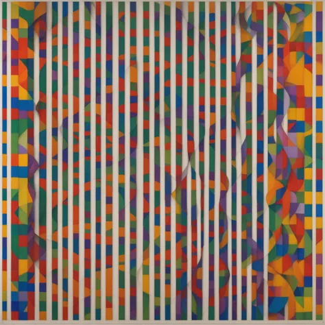 escarapela Le Parc  a rainbow colored circle with a white background abstraccion geometrica, orange, yellow, red, blue, purple, violet, cockade, escarapela, circular stripes <lora:LeParc_AI_LoRA_XL_v2.0:1>