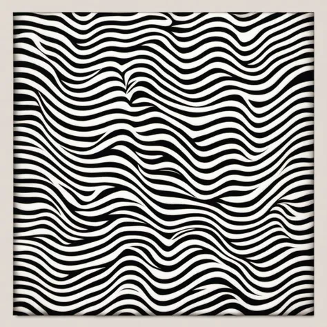 stripes Le Parc a cross with a black and white design abstraccion geometrica, stripes, lineas, patterns, black and white <lora:LeParc_AI_LoRA_XL_v2.0:1>