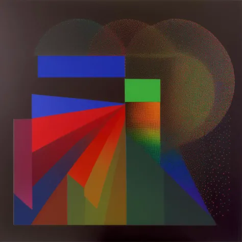 Le parc modulation sphere and box particles red green and blue points, rainbow abstraccion geometrica <lora:LeParc_AI_LoRA_XL_v2.0:1>