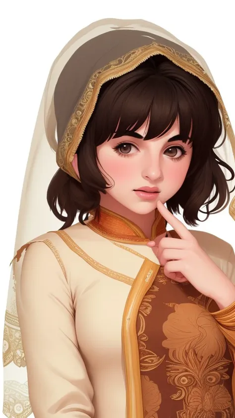 duckmonica 1girl solo beautiful face realistic desertch turban mouth veil brown clothes traditional clothes torn clothes old clothes <lora:DuckMonica:0.5> <lora:Desert Nomad:0.5>