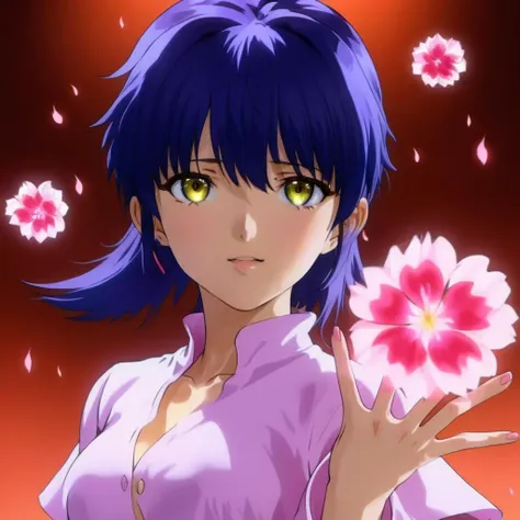 Ultra-realistic extremely detailed 8k masterpiece of a sexy woman using shooting ki blast from the palm of her hands, ki blast, extremely detailed eyes and facial features, dramatic epic lighting, awesome composition<lora:ki blast:0.9>   <lora:sakura wars anime style:0.7> sakura wars anime style