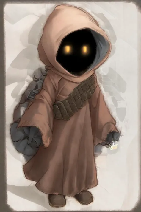 best quality, white background, <lora:Jawa:0.8> Jawa,  <lora:PaperMario:0.7> chibi