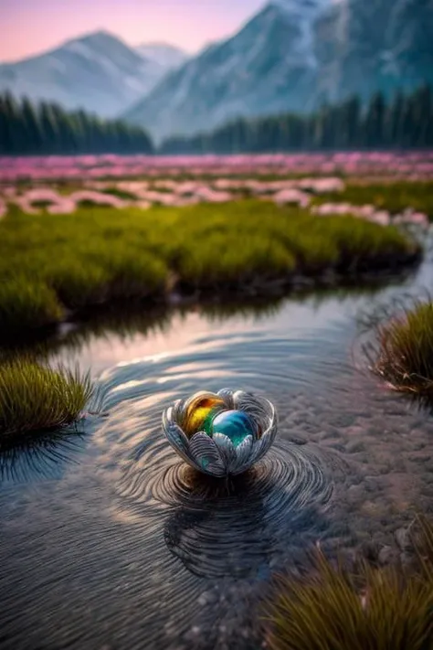 masterpiece, best quality, ultra-detailed, realistic, 8k, pine tree, flowers fields, many kinds of flowers, a couple of rabbits on very distant, lakes, meadows, glitter, afternoon, sunset, out-of-this-world scenery, lifelike, naturalism, greatest naturalism photo, immaculate detailed realism photography, colorful leaves, rich colors, best colors perfect composition, perfect colors, colorful, clear photo, intrigue nature panorama, delicate nature photo, immaculate micro-details nature elements, (out-of-this-world scenery:1.23), beautiful landscape, beautiful flowers, crystal fantastic, breathtaking beautiful nature, unmatched beauty nature, more nature elements, rich nature elements, beach, (awards winning photography:1.37), trending on artstation, real life photo realistic, perfect proportion, aesthetic, artistic style, surreal, insanely lifelike, top best naturalism photography, greatest detailed, intricate nature details background, depth of field, no human, detailerlora,