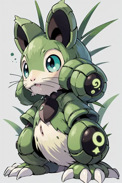 <lora:PokemonDna-20:1>, (pokemondna:0.8) , leafy hamster, rodent,  <lora:BambooTech-20:0.6>, bambootech , scifi, bamboo, fibers ,