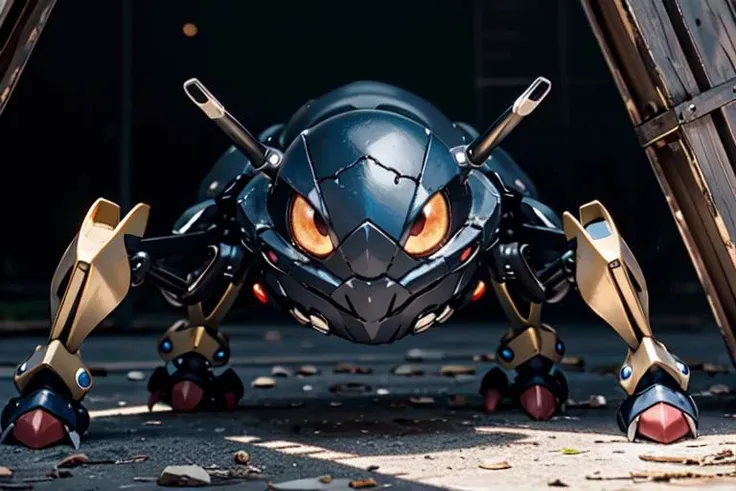 masterpiece, best quality, expressive eyes, absurdres, <lora:PokemonDna-20:1> (pokemondna:0.8), arachnid tank,