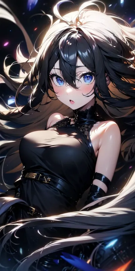 <lora:apstyle3diff:1> apstyle3 apstyle masterpiece best quality detailed eyes
masterpiece best quality 1girl
long hair (messy hair floating :1.25) severe flow
night dark
black background black
upper body looking at viewer
