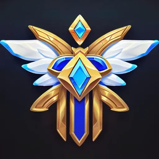 (Masterpiece, Top Quality, Best Quality, Official Art, Beautiful Beauty :1.2), (8k, Best Quality, Masterpiece :1.2), Game Icon Institute, Blue button, game button, Stone material, game icon, Metal material, gem, wings, Official art, Still life, white background, <lora:WZ0710_AW81e-3_30e3b128d64T32_goon:0.7>