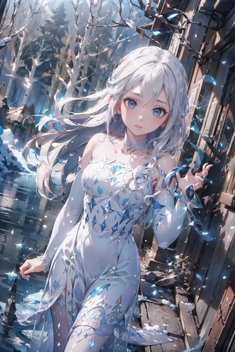 Best Quality,masutepiece,ultra-detailliert,Intricate details,an extremely detailed and delicate:1.1, Illustration:1.1,extremely fine and beautiful,Photorealistic,beautiful and clear background:1.25,depth of fields:0.7,Dynamic Angle:1.2,(Solo:1.2),extremely beautyful girl, looking in camera, Silver long hair, Light red eyes,beatiful detailed eyes,double tooth, large full breasts,noble,Princess,Vulnerability, Beautiful detailed ice dress with frills,Climb the stairs, Ice Stage,Ice Castle,Dark Tone,there are many luminous crystals in background,Long silver staircase,masutepiece, Best Quality,((masutepiece)), (((Best Quality))), ((Ultra-detailed)), ((Illustration)), {{{{{extremely details CG}}}}},{{8K_Wallpaper}}, (((Crystal Texture Long Hair))),((beautiful detailed Glass hair) ),((Textured hand in the shape of glass)),((Crystallization of texture bodies)),Jewel body,hands as clear as jewels,((Crystal Texture Skin)),((disheveled silver hair)),Beautiful detailed silver eyes,hairs between eyes,medium breasts,(Body Jewelry), (1 girl), (Solo), Cowboy Shot,Dynamic Angle, ,{{{{Very torn clothes}}}},Crystallization of torn white clothes, {{{{torn detail glass shaped white clothes}}}}, ((frilld)), Torn large top sleeve, bow ribbon, Torn pleated skirt, {{{{torn crystal white gemstone gloves}}}},{{1 Broken Magic Wand,Cityscape,A girl who lost a battle and ran out of strength,Lying on the ground}},{{{{{{{Girl crying because she is afraid of being raped,Girl desperately defending herself,Girl crouching for fear of being raped,Scared}}}}