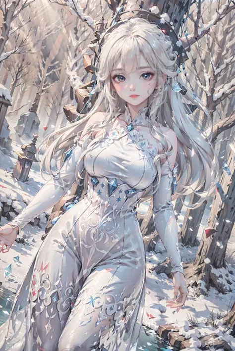 <(best quality, extremery best quality, masterpiece:1.4), (realistic, intricate details:1.4), (photorealistic:1.4), (extremely intricate:1.4), highres, ultra highres, ultra-detailed, absurdres, incredibly absurdres, extremely detailed, high quality, high resolution, hyperrealistic, ultra-realistic, hyper-detailed, top quality, best, fine detail, massive detail, Highly detailed, extreme detailed, highest detailed, high-res, absolutely resolution, reflection, (refraction:1.4), (hyperrealism:1.4)>, BREAK, 1girl, solo, looking at viewer, (young cute beautiful 18-year-old girl:1.4), 3d face, (hand of Guido Daniele:1.4), beautiful girl, Beautiful face, pretty, girlface, kpop idol, supermodel, stunning innocent symmetry face, perfect body, medium breast, slim waist, slim legs, (high detailed skin:1.5), glowing eyes, goddess, natural skin texture, shiny skin, White skin, Beautiful detailed face, detailed face, real skin texture, cute delicate face, finely detailed face, golden ratio, golden ratio face, expressive eyes, perfect face, perfect skin, flawless face, clear face, shiny hair, pale skin, Proper body proportion, perfect anatomy, realistic skin texture, luscious lips, glossy lips, natural makeup, beautiful bright pupils, slender figure, intricate eyes, detailed pupils, detailed face and eyes, longeyelashes, blush, good hand, perfect hands, pretty face, beautiful female bodies, finely detailed skin, oily shiny skin, clean facial features, an extremely delicate and beautiful, cute & girly, beautiful detailed eyes, stars in the eyes, BREAK, (((((Night time, heavy snow, (snow_queen_elsa, blonde hair:1.4), (winter, snow-covered landscape, snowstorm, ice powers, snowy background, mountain background, cold, winter forest, snowflake, Snow, snowing, falling snow, forest, sky, river in background, cold ice, blizzard storm, frozen lake, big tall pine tree, mountain, snow peak, everfrost, landscape, glaciers, water reflection, ice reflection, frozen forest, spikes of ice, ice glaciers, ice cliffs, aurora borealis, stars, outdoors, morning mist, ethereal, sunrise, scenery, nature, lost forest, mysterious background:1.4), (iridescent colors, Iridescence, blush, mysterious, fantasy background, fantasy, smile, open mouth:1.2), (light is shining, fog, wind:1.2), (Luminescent Particles:1.3), (fullbody:1.2), (eye focus, face focus, character focus, close-up face:1.2), (dutch angle, cowboy shot:1.3), colorful refraction)))), BREAK, <watercolor, available light, detailed light, volumetric fog, beautiful lighting, Rembrandt lighting, Cinematic, pixel art, game art, key visual, surreal, PBR Texturing, Anisotropic Filtering, Maximum Clarity And Sharpness, Albedo And Specular Maps, Multi-Layered Textures, Surface Shading, Sub-Pixel Convolution, Sub-Pixel Convolution, Accurate Simulation Of Light-Material Interaction, blurry foreground, broad light, volumetric light effect, matte painting, perfectly defined features, volumetric lighting, Tone Mapping, Lumen Reflections, Global illumination, Ray Tracing, Screen Space Global Illumination, Accent Lighting, 32k, Natural Lighting, volumetric, cinematic masterpiece, Rule of thirds, high dynamic range, Multi-exposure HDR capture, cinematic render, game cg cinematic, atmospheric perspective, scene, epic dynamic frame, motion blur, ((cinematic look, Film look)), rim light, 4k textures, adobe lightroom, photolab, insane details, hyperdetailed, exposure blend, professional color grading, professional color correction, aerial perspective, particles and dust in beams of light, cinematic scene, dynamic lighting, sharp details, lomography, soft focus, light leaks, bold hues, atmospheric depth, (explosive light and shadow:1.2), aesthetics, intricate designs, ultra realistic digital art, (zentangle, mandala, tangle, entangle), (fractal art), elegant, vivid colours, floating particles, particles, dramatic, epic, (ink drawing, oil painting detailed), (dramatic lighting:1.2), RAW, huge filesize, extremery detailed CG, Photo, 8k uhd, cinematic atmosphere, trending on artstation, award-winning glamour photograph, highly detailed photo, official art, beautiful and aesthetic, unity 8k wallpaper, beautiful, highly detailed CG illustration, best illustration, intricate, Amazing, emotional, analog, painting, digital painting, concept art, Oil Painting, illustration, Classical art, Renaissance, Romanticism, Neoclassicism, Color Palette, depth and contrast, Vibrant colors, saturated, rich saturation, color harmony, vivid palette, concept-art, design style, detail character, concept render, colorful, analog photography, dreamy atmosphere, specular highlights, atmospheric lighting, (dynamic angle, dynamic pose :1.3), (shiny, clothes reflecting light, lens flare, bloom effect, light particle, lens glare:1.3), realistic lighting, cinematic light, (cinematic lighting), light in the face, soft lighting, saturated colors, detailed background, sharp focus, 8k high definition, perspective, Master Composition, roughness, post-processing, soft shadows, realistic shadows, ambient occlusion, ray-tracing, subsurface scattering, photon mapping, physically-based rendering, octane rendering, unreal engine 5, ue5 rendering, Adobe After FX, dslr, RTX, Best character details, radiosity, sharp, antialiased, RAW photo, HDR, 8k, 4k, (((Photographed by Roger Deakins, using a RED Monstro 8K VV camera and a series of high-end lenses))), ((Hasselblad photography)), (film grain:1.4), Kodak portra 400, ((Fujifilm X-T5)), professional photograph, depth of field, caustics, Broad lighting, diffuse lighting, rim lighting, two tone lighting, textile details, visible pores, high resolution scan, professionally color graded, photographic reality, automatic white balance, best lighting, detailed shadow, high contrast, strong light and shadow>, (PureErosFace_V1:0.4), (ulzzang-6500:0.6), <lora:epiNoiseoffset_v3:0.1>, <lora:FilmVelvia2:0.05>, <lora:add_detail:0.15>, <lora:snow_queen_elsa:0.7>