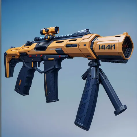 3dmm,long rifle with scope attachment,
3d rendering,octane rendering,soft bright lighting,clear focus,clean background,
(masterpiece best quality:1.5),4K,dirty,multiple views,
<lora:3DMM_V5:1>,<lora:GUN:0.5>,