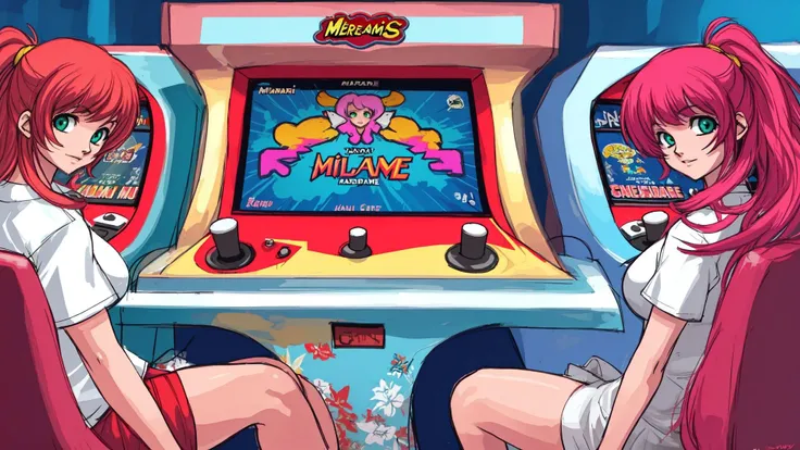 miami_vice_arcade_retreat,soft lighting,daytime,
