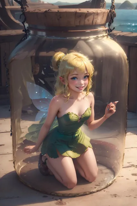 (TinkerWaifu:1), smile, cute, cute pose, looking at viewer, thick thighs, single hair bun, short hair, (strapless green dress:1), (fairy wings), sitting, (breast focus:1.2), from above,
(realistic:1.2), (realism), (masterpiece:1.2), (best quality), (ultra detailed), (8k, 4k, intricate),(full-body-shot:1),(Cowboy-shot:1.2), (85mm),light particles, lighting, (highly detailed:1.2),(detailed face:1.2), (gradients), sfw, colorful,(detailed eyes:1.2),
(detailed ladscape, inside a glass jar:1.2),(detailed background),detailed landscape, (dynamic angle:1.2), (dynamic pose:1.2), (rule of third_composition:1.3), (Line of action:1.2), wide shot, daylight, solo,