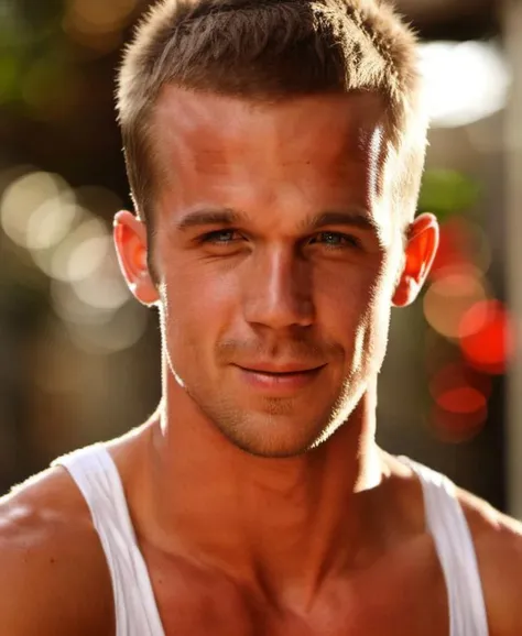 Cam Gigandet a man <lora:Cam-Gigandet:1>, homoerotic sexy portrait, 8k, bokeh,