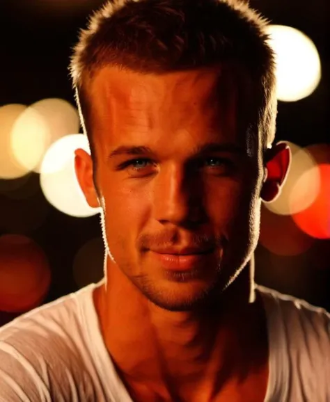 Cam Gigandet a man <lora:Cam-Gigandet-000005:1>, homoerotic sexy portrait, 8k, bokeh,