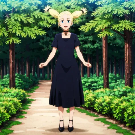 masterpiece,high quality,solo,forest,
<lora:MomoNishimiya002:0.7>,smile,open mouth,
MomoNishimiya,1girl,twintails,
choker,
long dress,shoes,
full body,