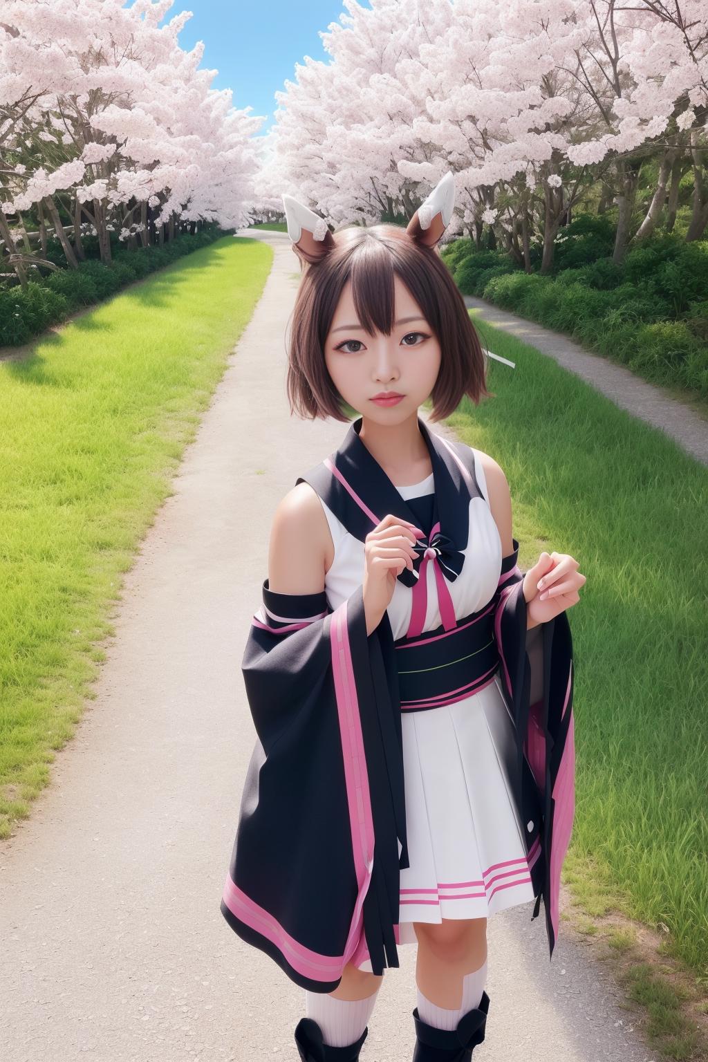 A close up of a person in a dress and a jacket - SeaArt AI
