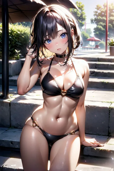 <lora:apstyle3-00056:1.0> apstyle3
1girl,bikini, beach, light particles, light rays, wallpaper
masterpiece best quality 1girl detailed eyes